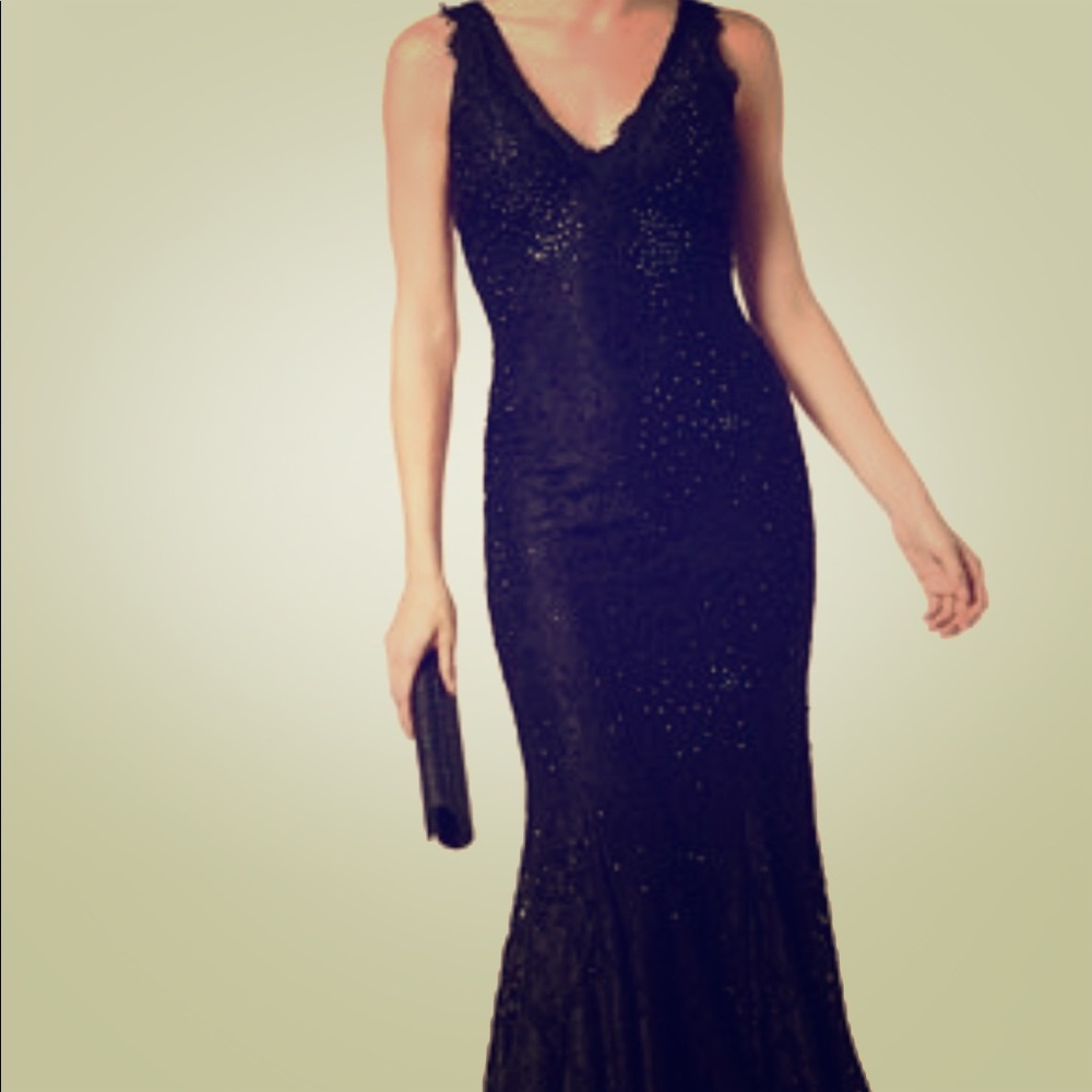 Mermaid style lace formal